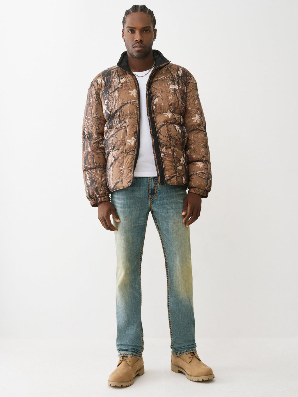 True Religion Jacket Forest Puffer Camo