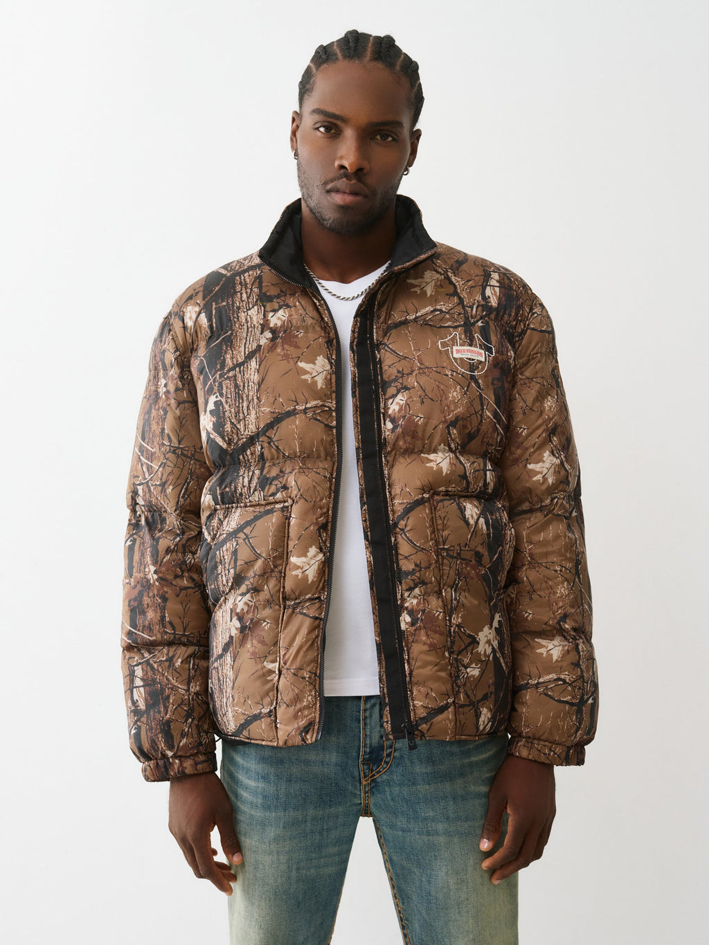 True Religion Jacket Forest Puffer Camo