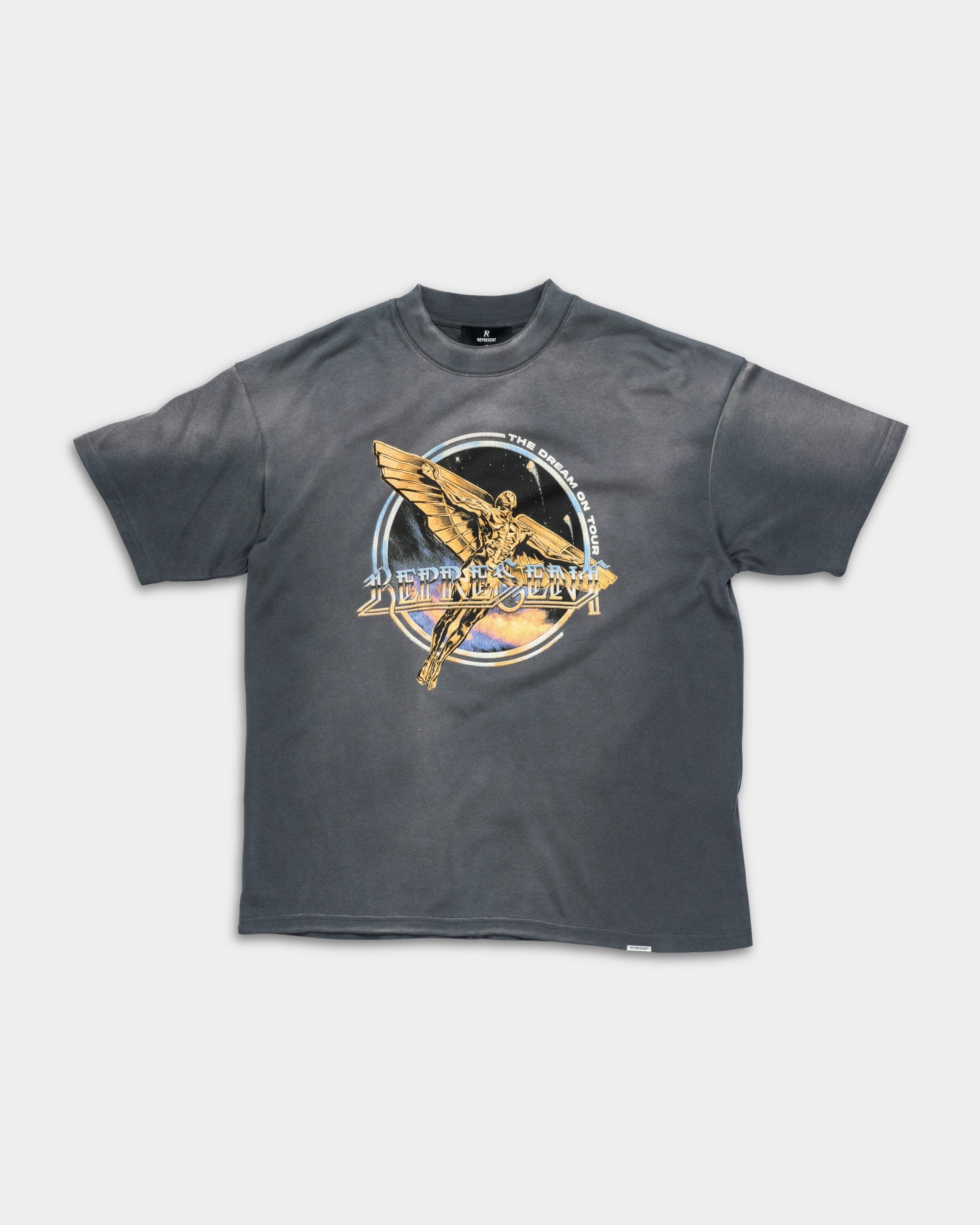 Represent Men's Golden Tour T Shirt | MLM100823-46-Sun Fade Grey