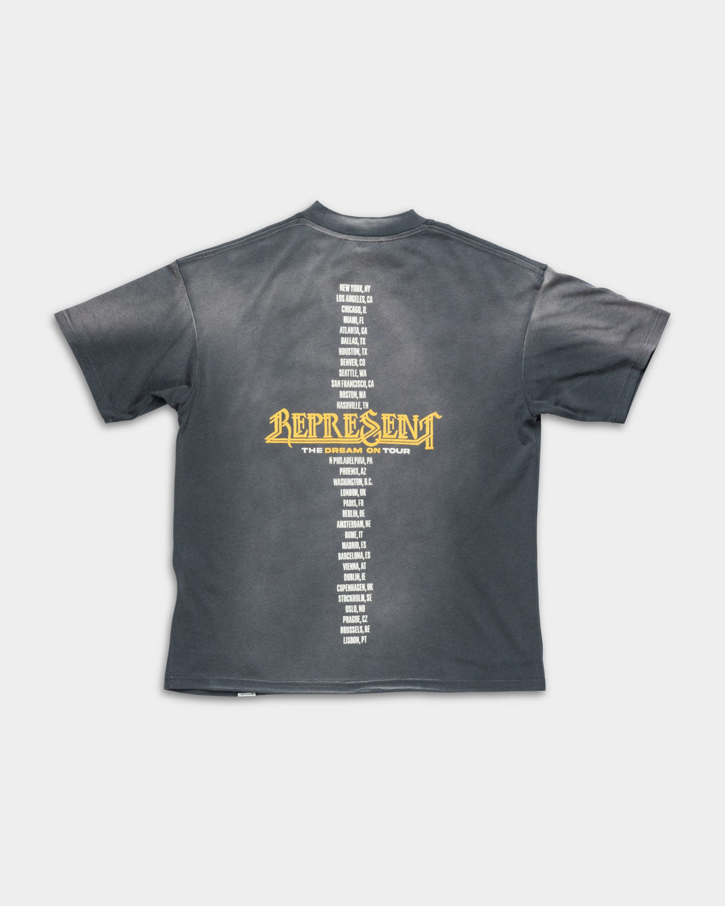 Represent Men's Golden Tour T Shirt | MLM100823-46-Sun Fade Grey