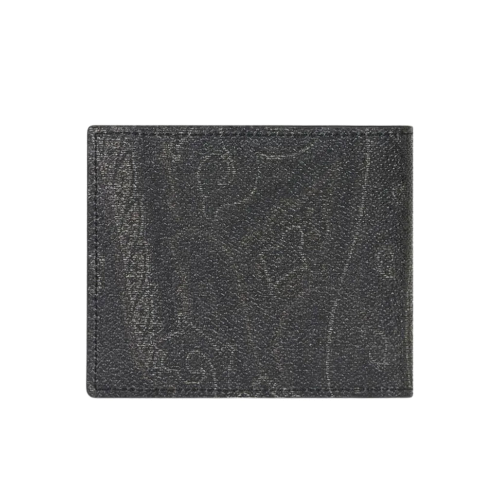 Etro Wallet Arnica And Leather Logo Grey