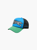 Ice-cream Cap Glitter Running Dog Blue/green