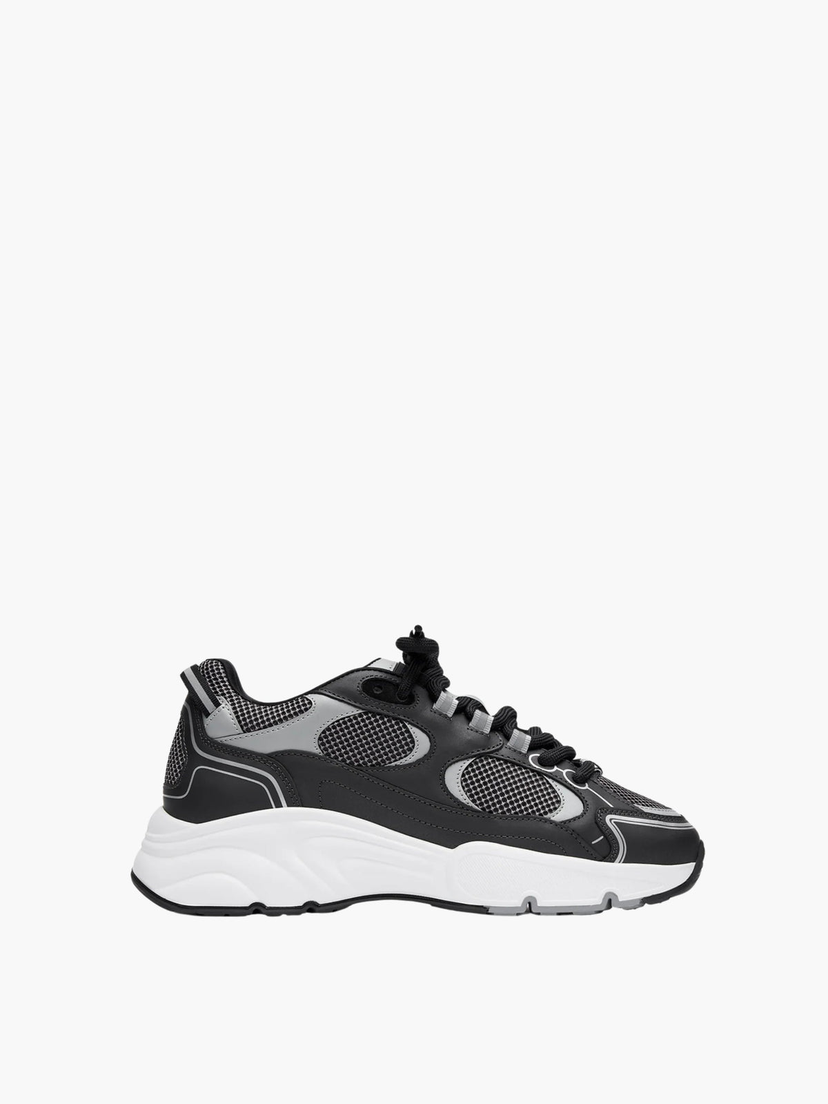 Cleens Sneakers C22 Mesh Lace Up Black