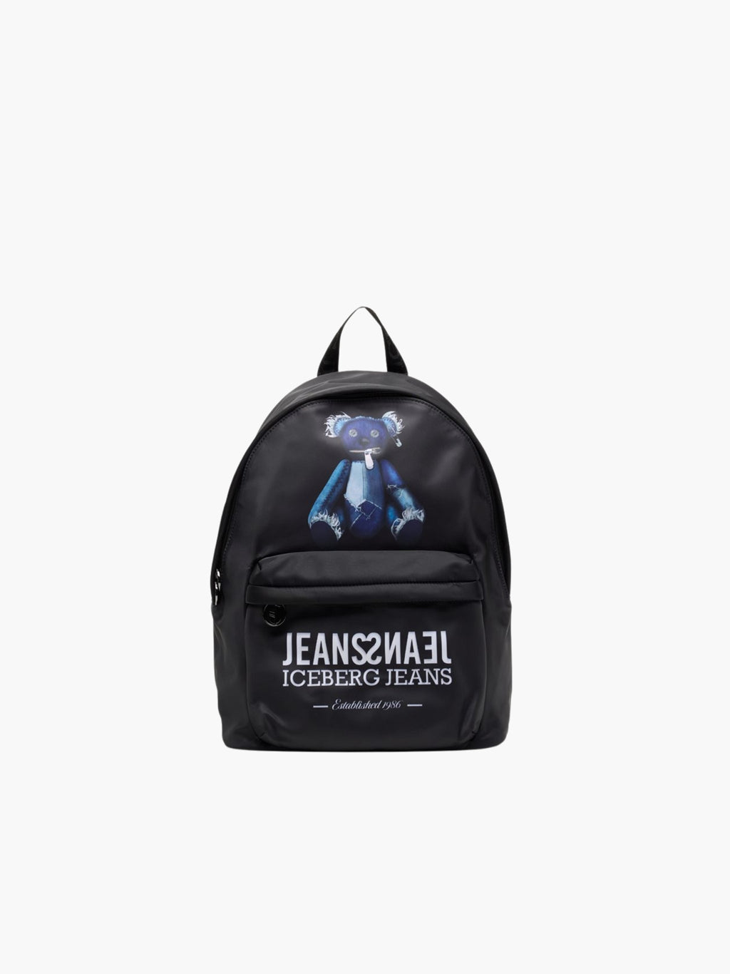 Iceberg Jeans Bag Teddy Print Black