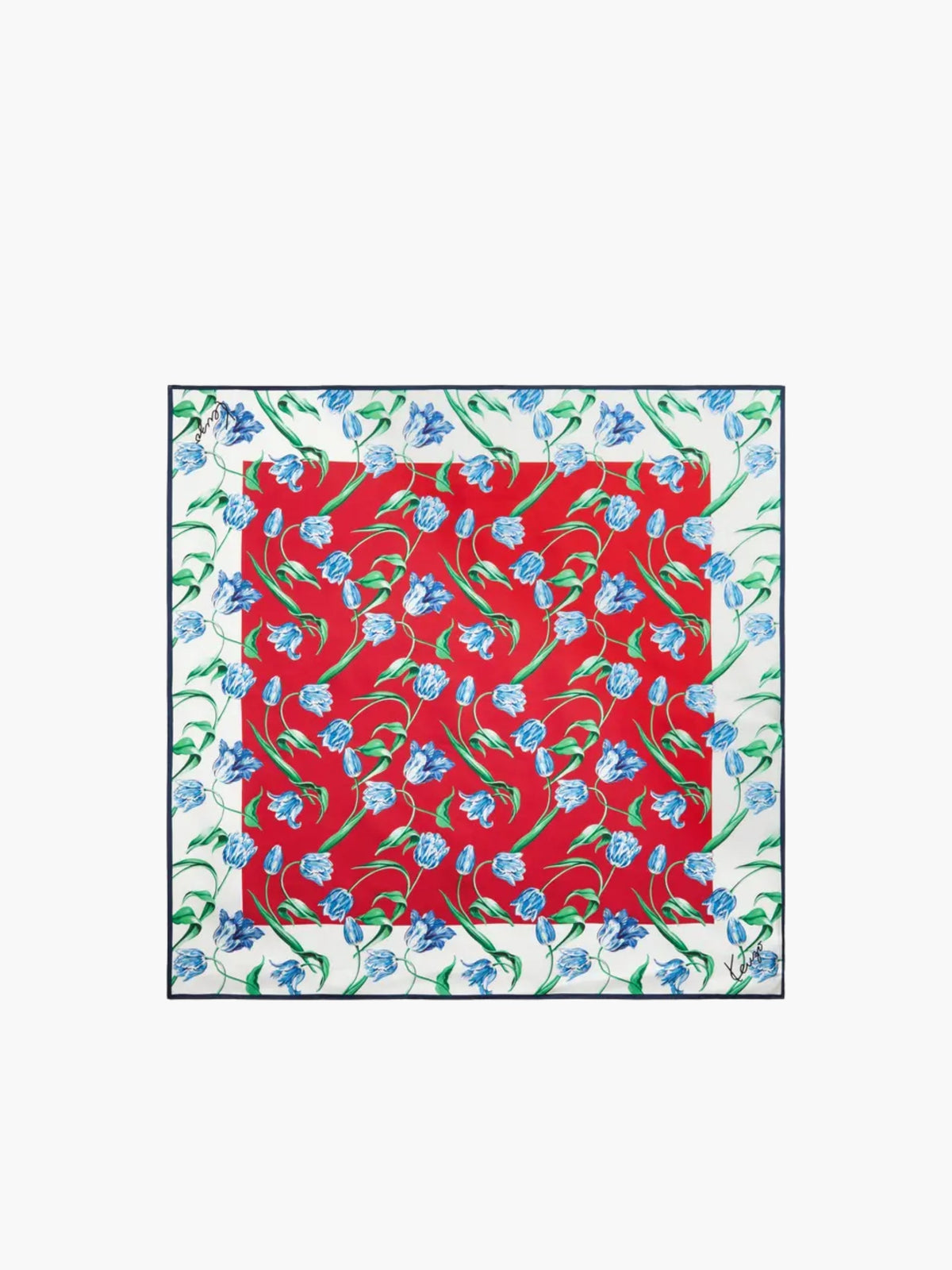 Kenzo Scarf Square Nylon Cherry