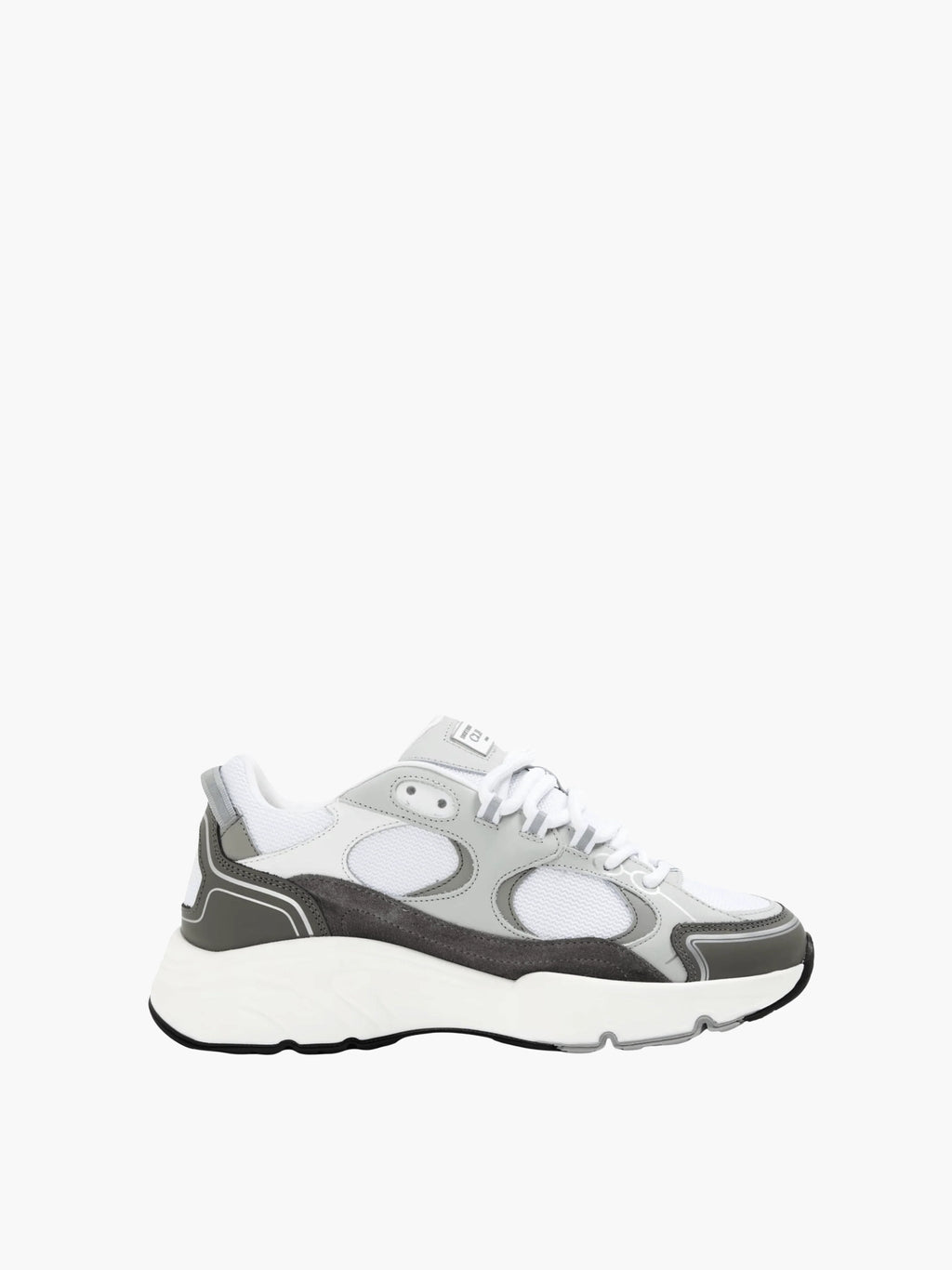 Cleens Sneakers C21 Border Lace Up White/Grey