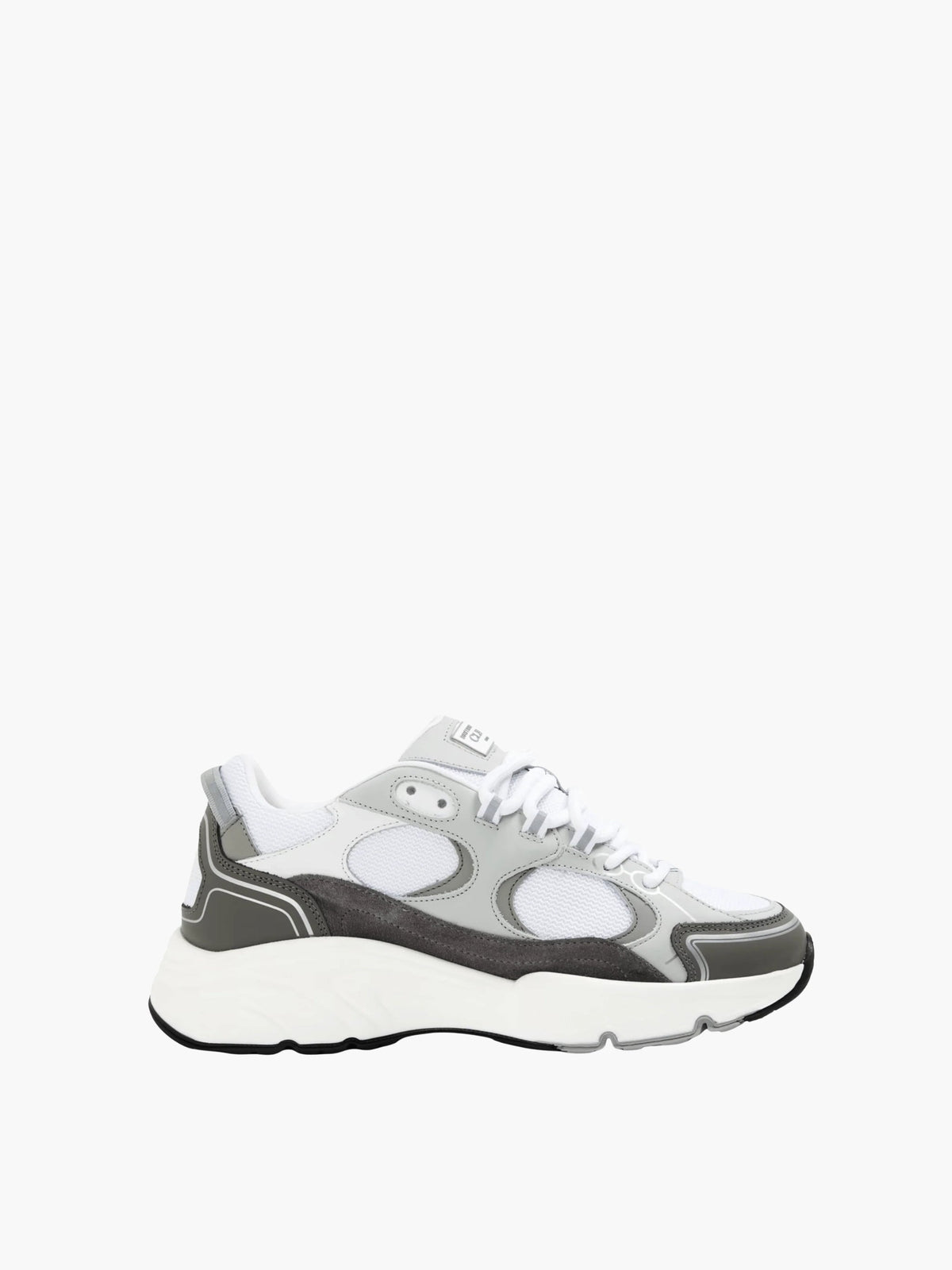 Cleens Sneakers C21 Border Lace Up White/Grey