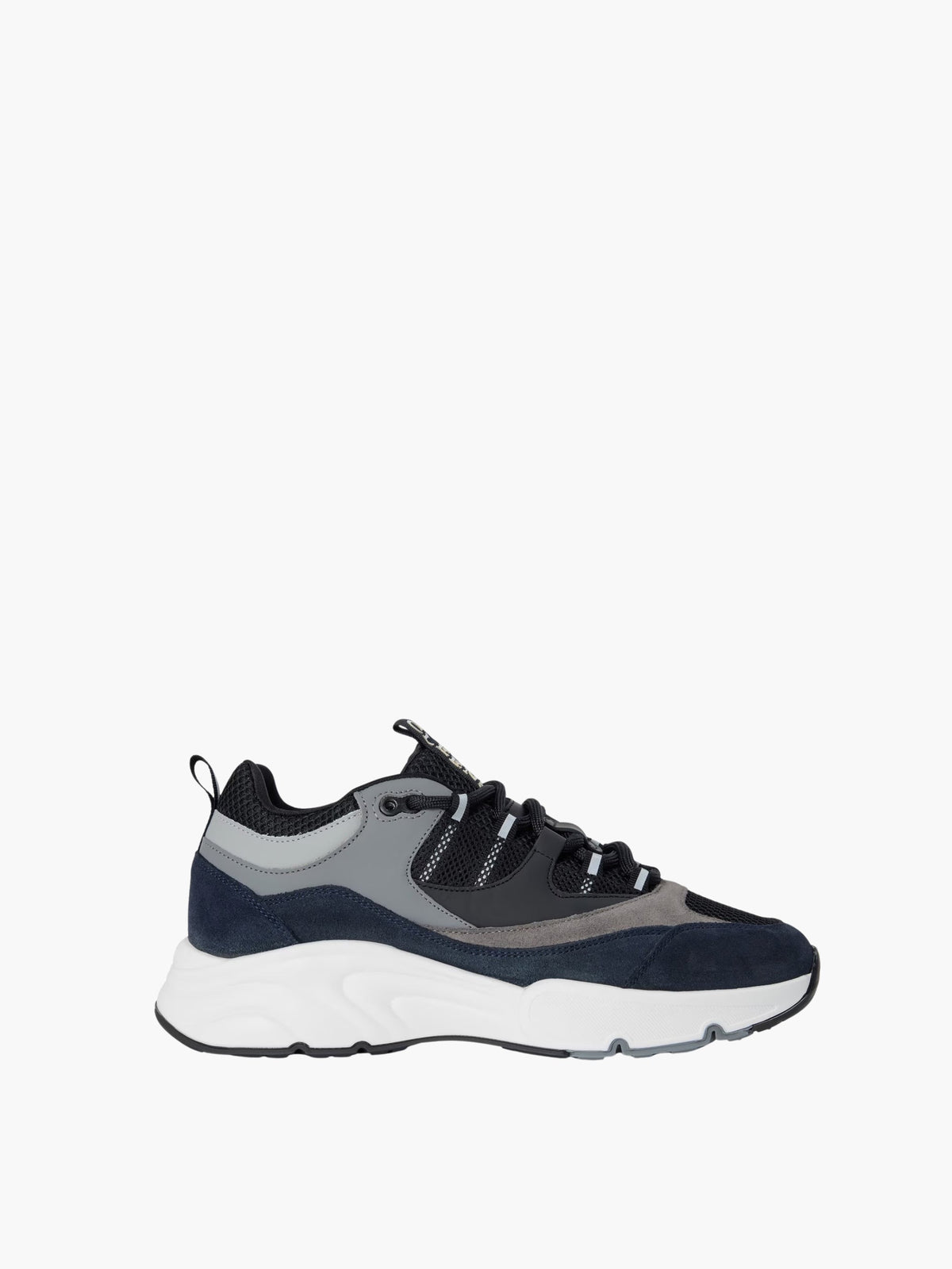 Cleens Sneakers C17 White Sole Grey Sides Black