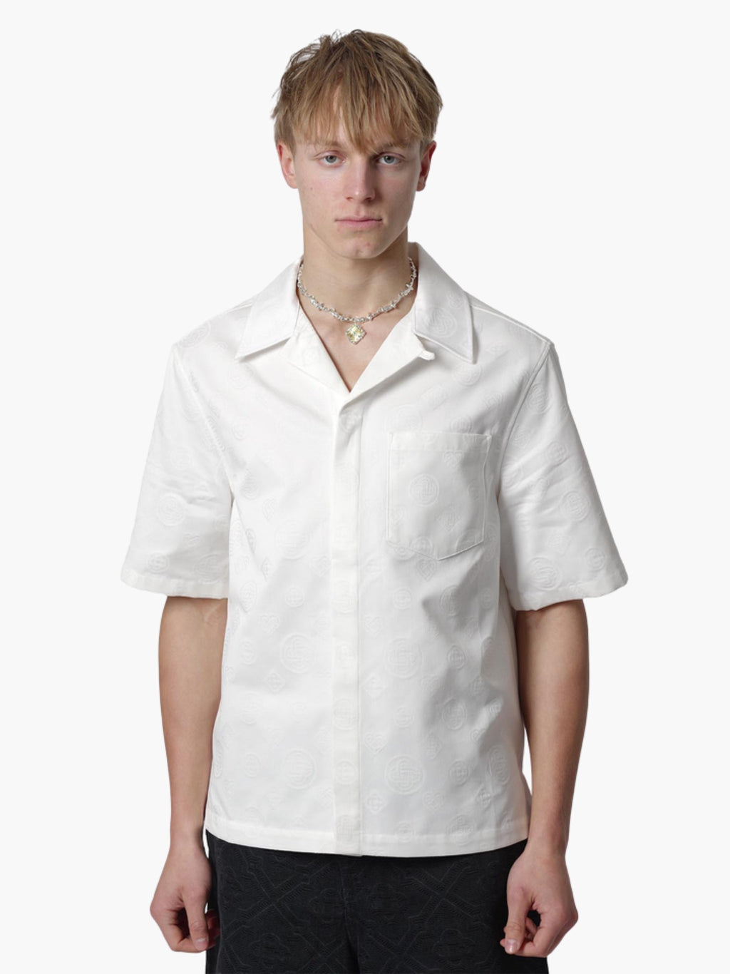 Casablanca Shirt Monogram  White