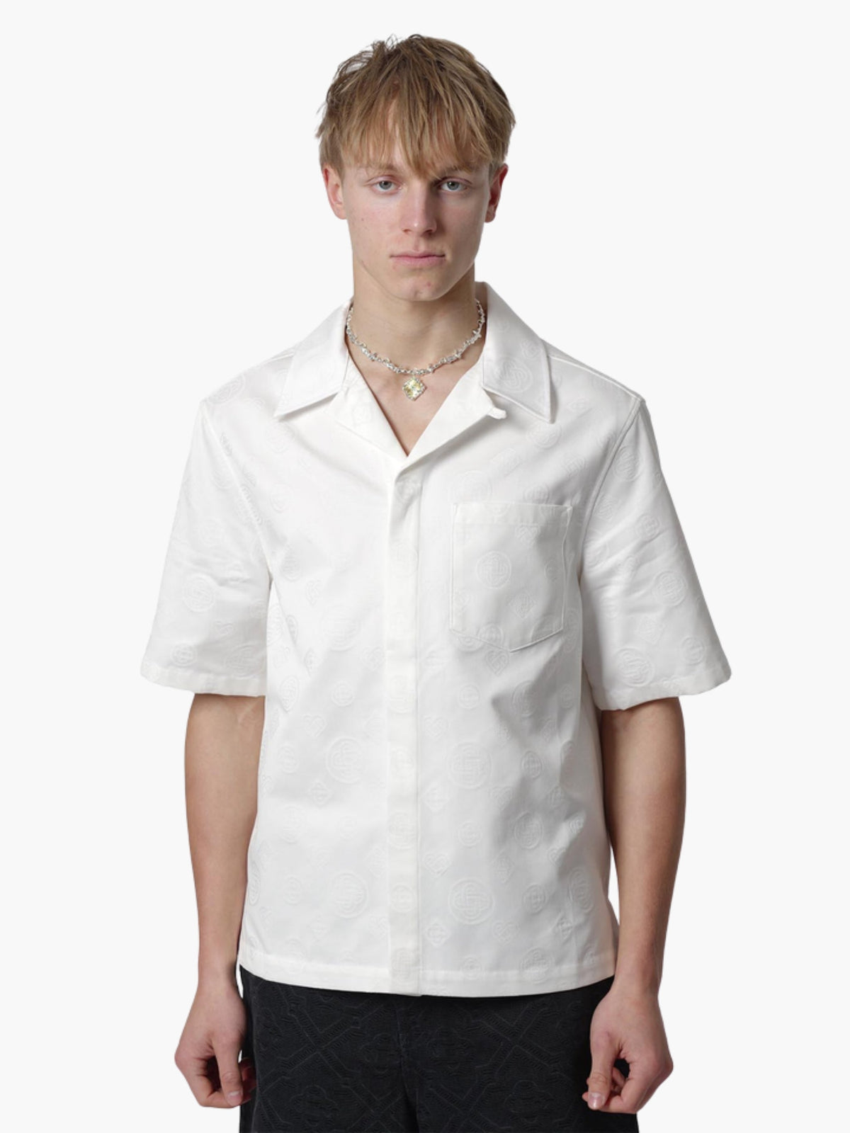 Casablanca Shirt Monogram  White