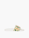 Casablanca Slides Cls21 Embroidered Terry White