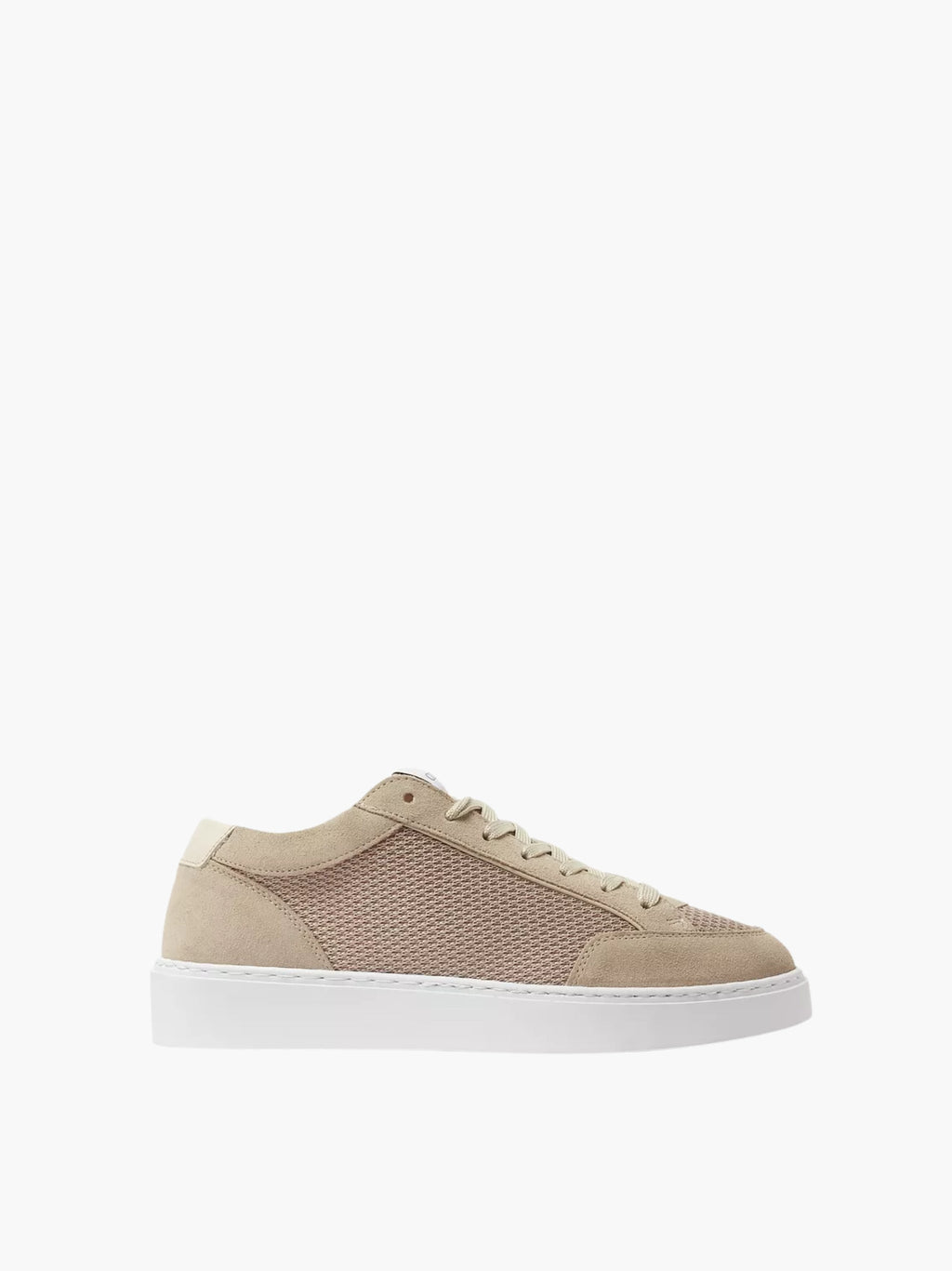 Cleens Sneakers C25 Mesh Suede Lace Beige
