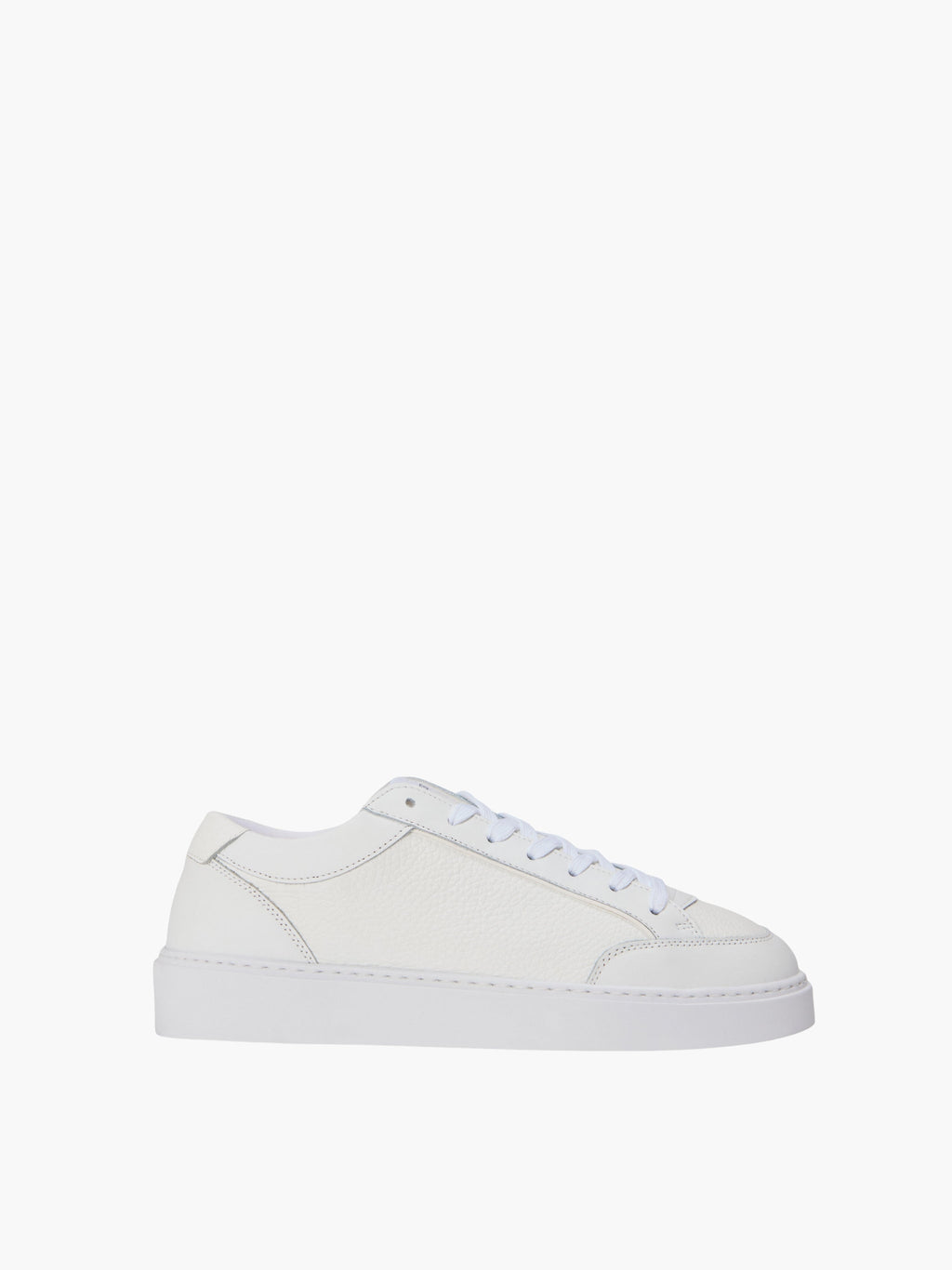 Cleens Sneakers C27 Textured Leather White