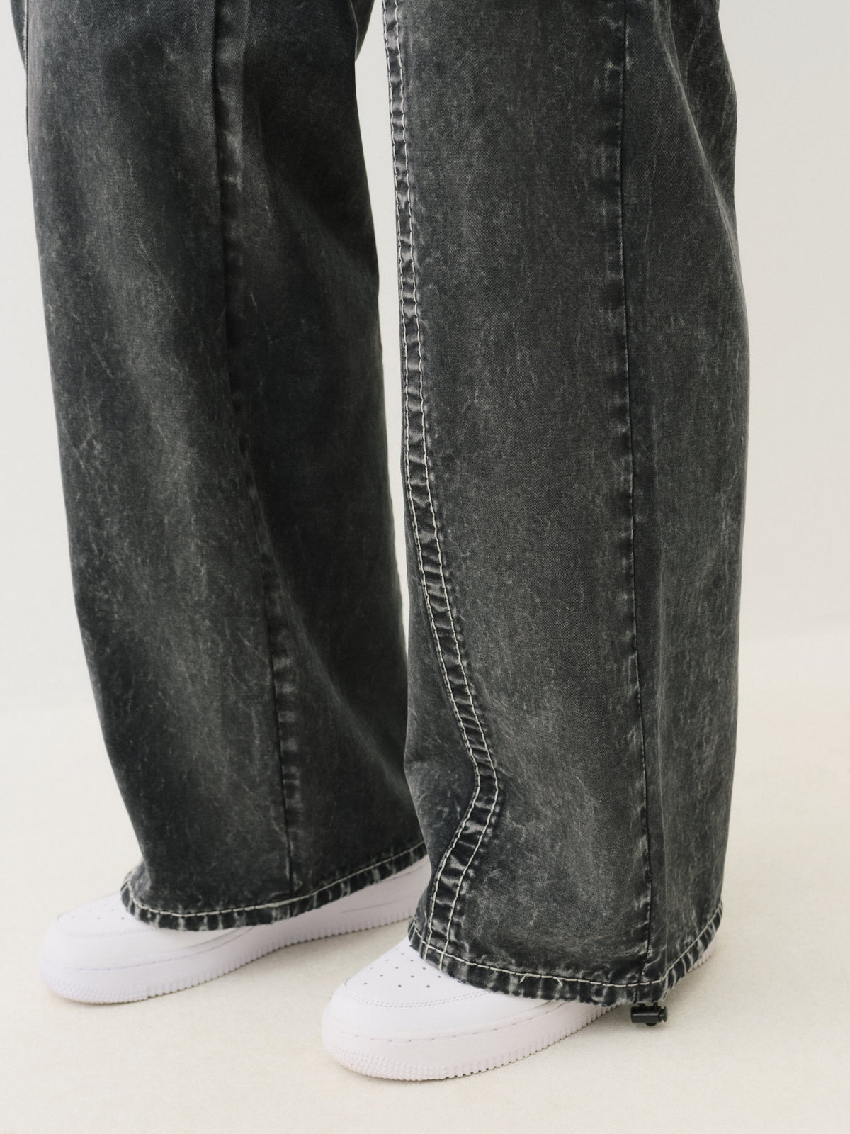 True Religion Lr Relaxed Baggy Cargo Big T Black