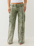 True Religion Lr Relaxed Baggy Cargo Big T Kalamata