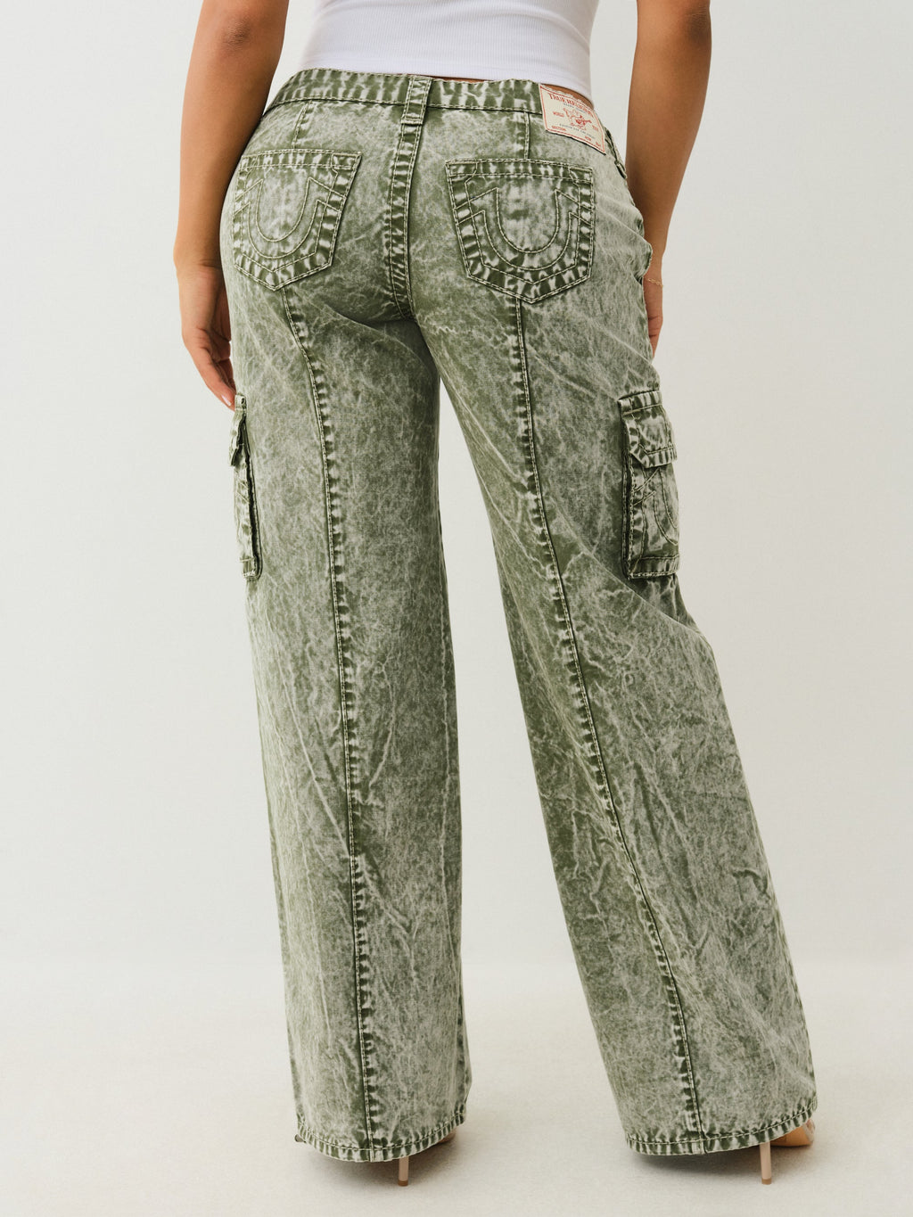 True Religion Lr Relaxed Baggy Cargo Big T Kalamata