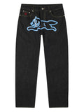 Ice-Cream Jeans Running Dog Light Black