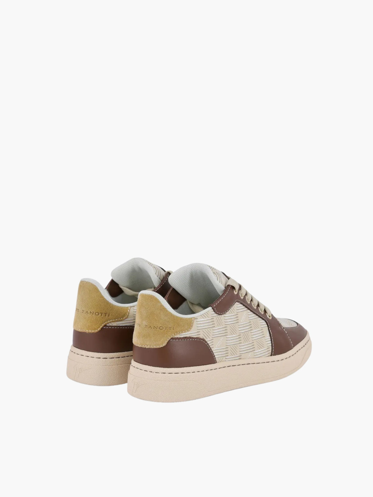 Giuseppe Zanotti Sneakers Z78 Tan Border 3d White
