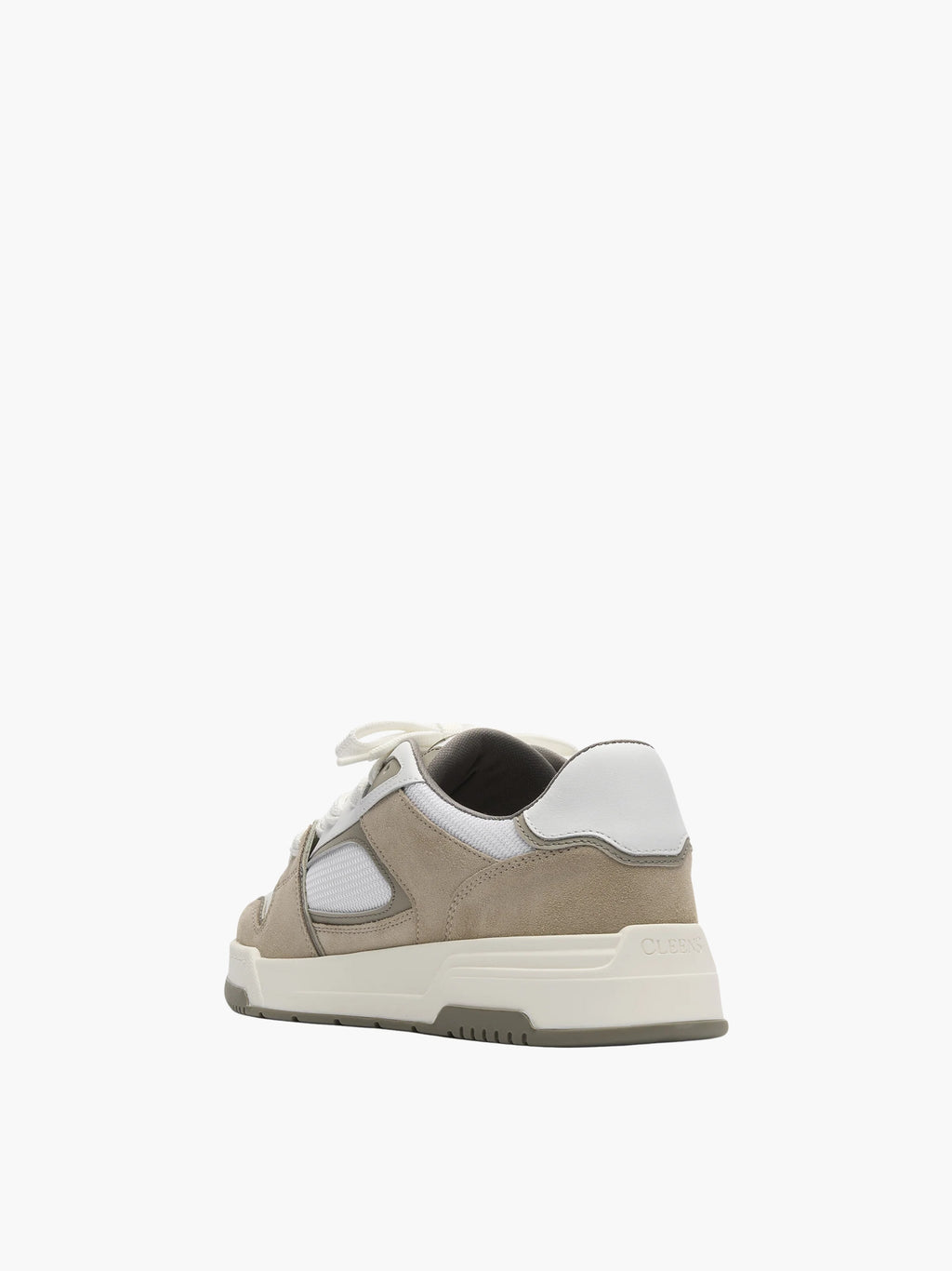 Cleens Sneakers C44 Suede Border White/Beige