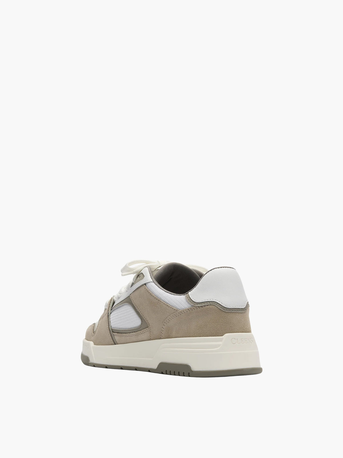 Cleens Sneakers C44 Suede Border White/Beige