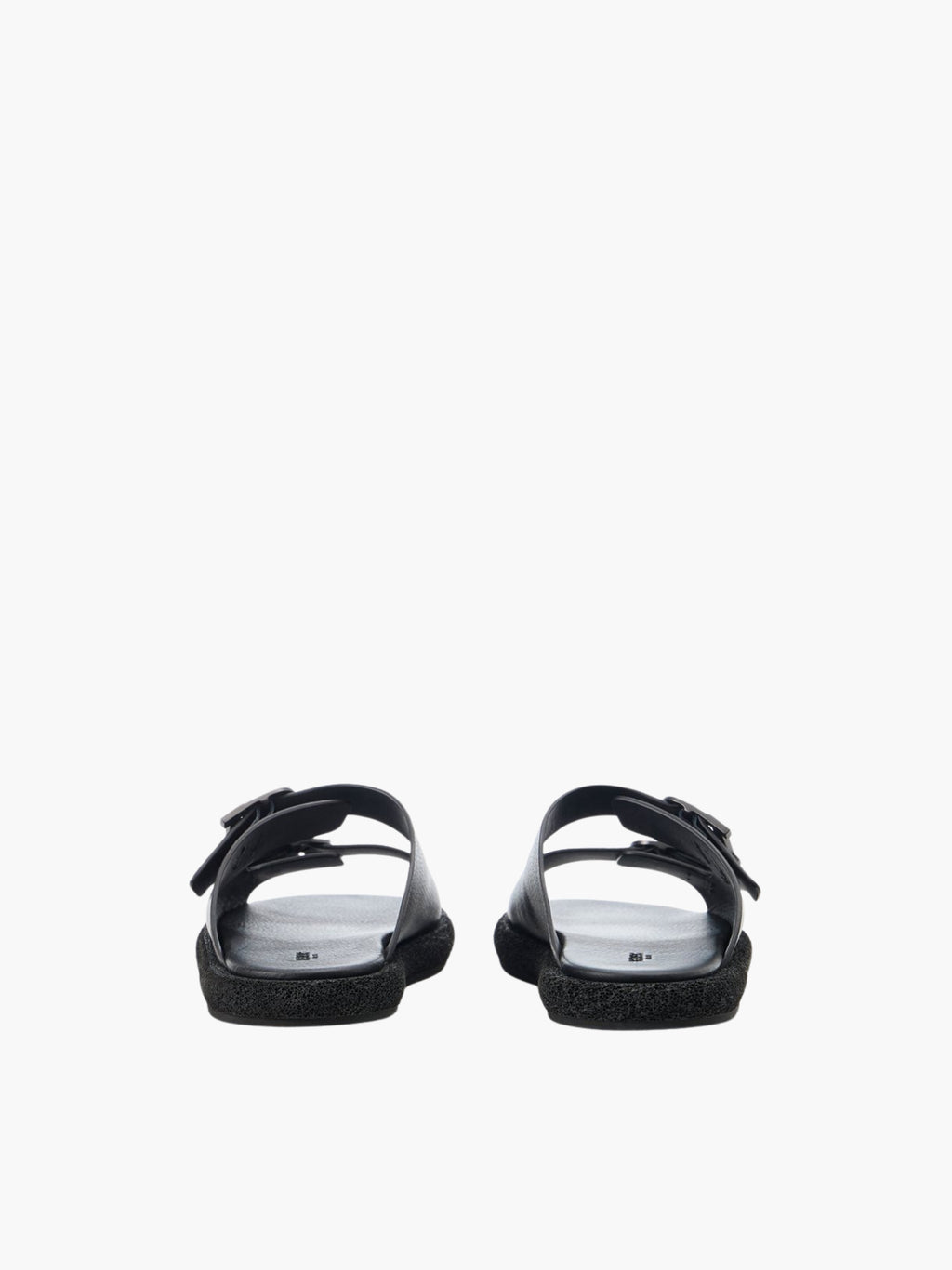 Iceburg Slides Is19 Double Buckle Logo Black
