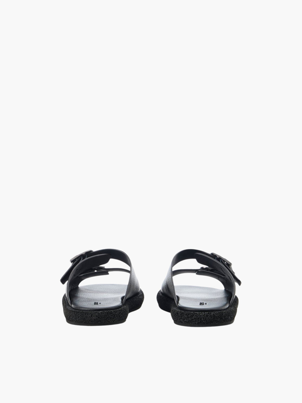 Iceburg Slides Is19 Double Buckle Logo Black