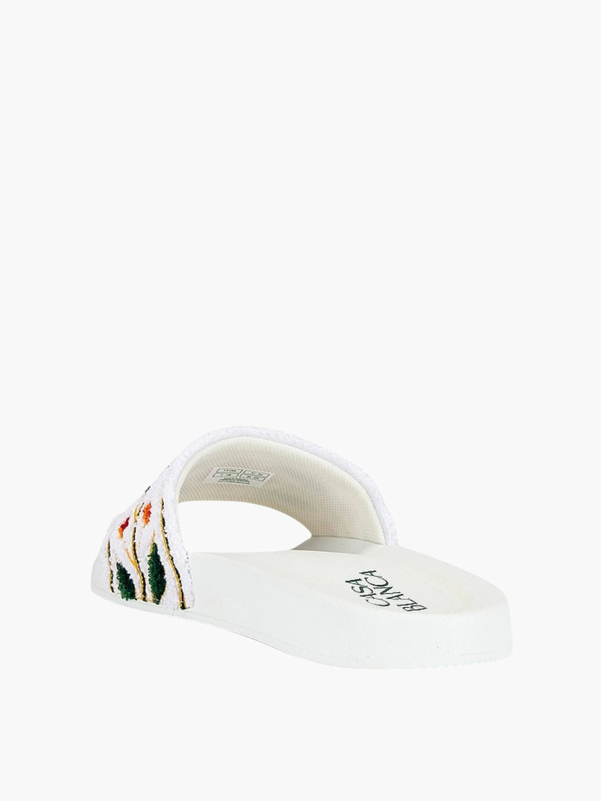 Casablanca Slides Cls21 Embroidered Terry White