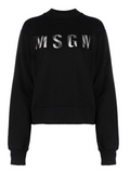MSGM Sweater Slim Logo Black-Silver