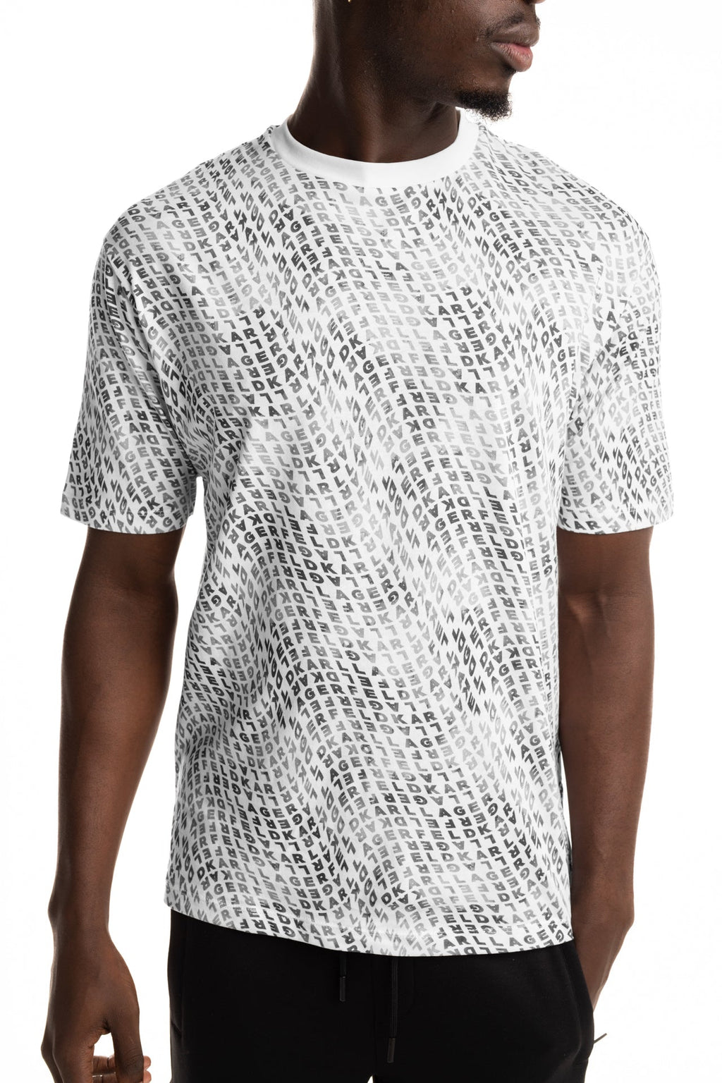 Karl Lagerfeld Mens Crewneck T Shirt White | 755143562224-10