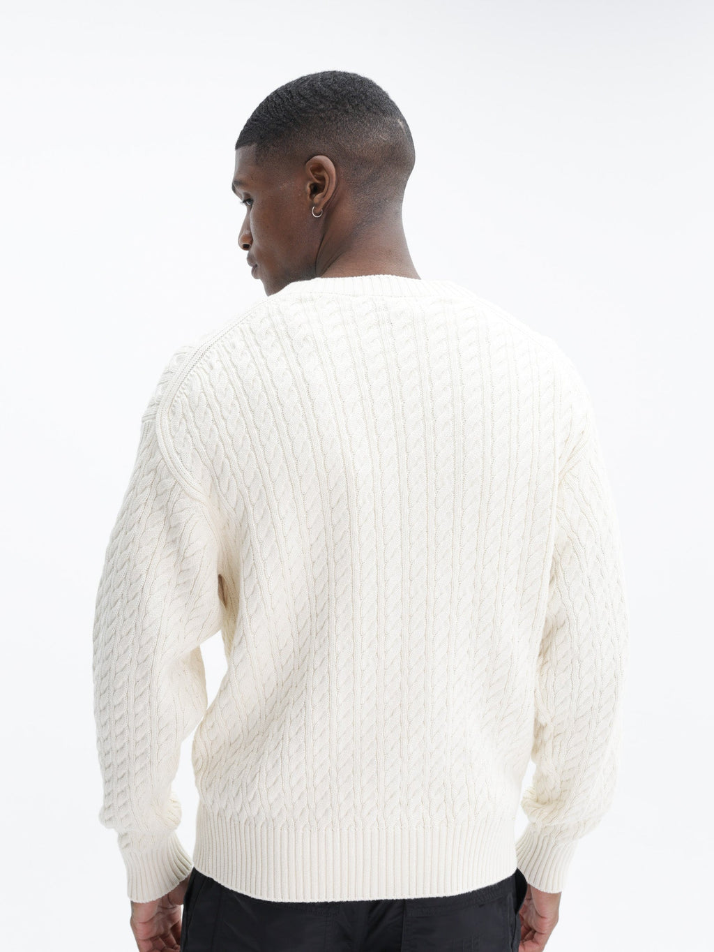 Kenzo Cardigan Boke Flower Knit Loose Fit Ecru