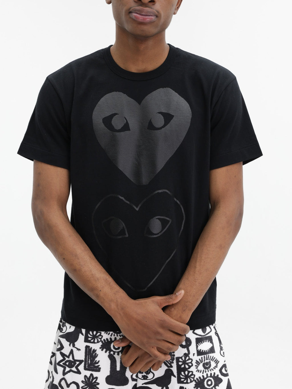 Comme Des Garcons T-Shirt Heart Emblem Black