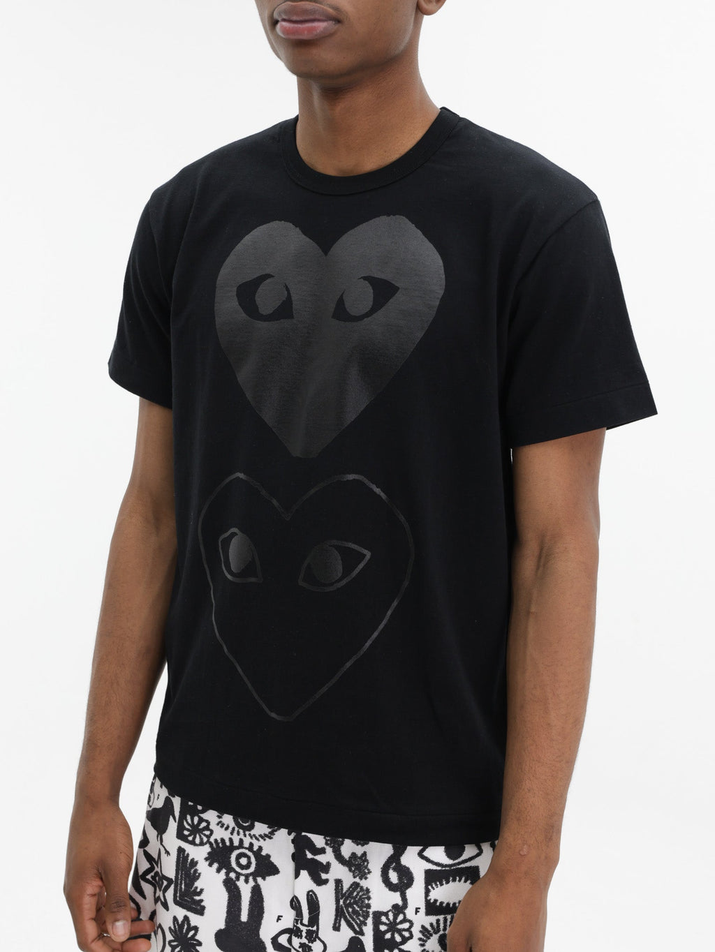 Comme Des Garcons T-Shirt Heart Emblem Black