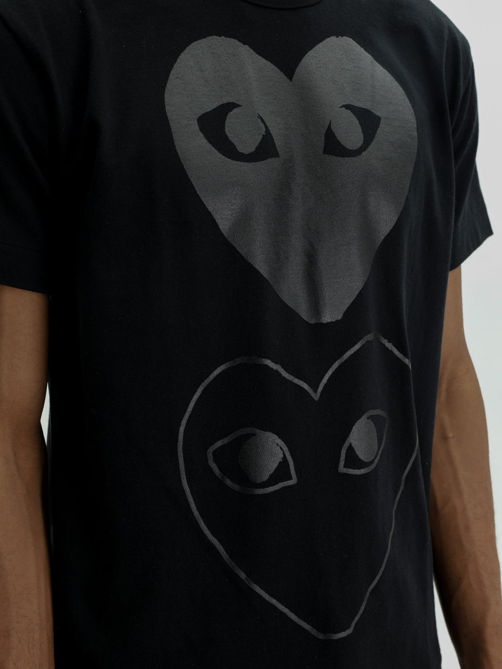 Comme Des Garcons T-Shirt Heart Emblem Black