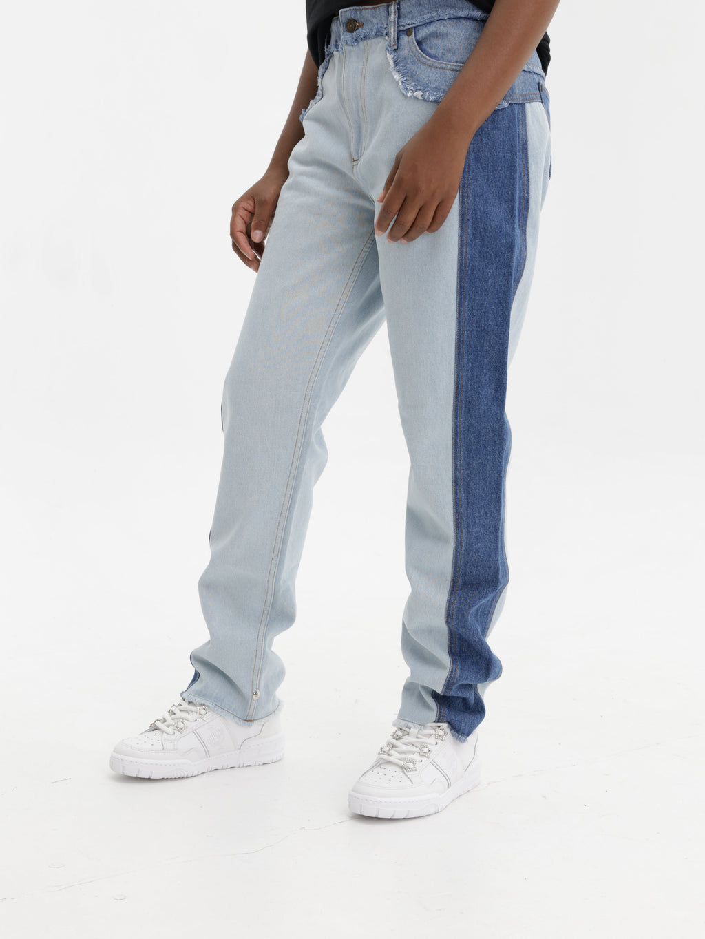 Chiara Ferragni Jeans Denim Patchwork Blue