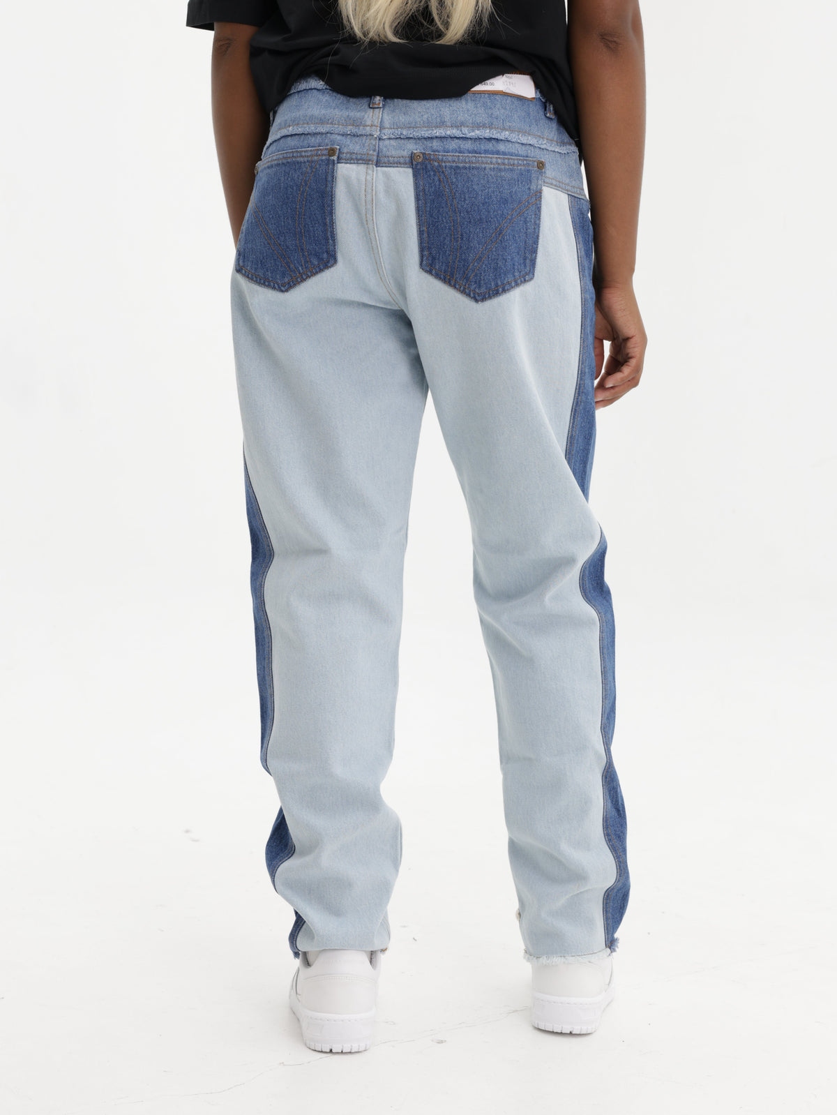 Chiara Ferragni Jeans Denim Patchwork Blue