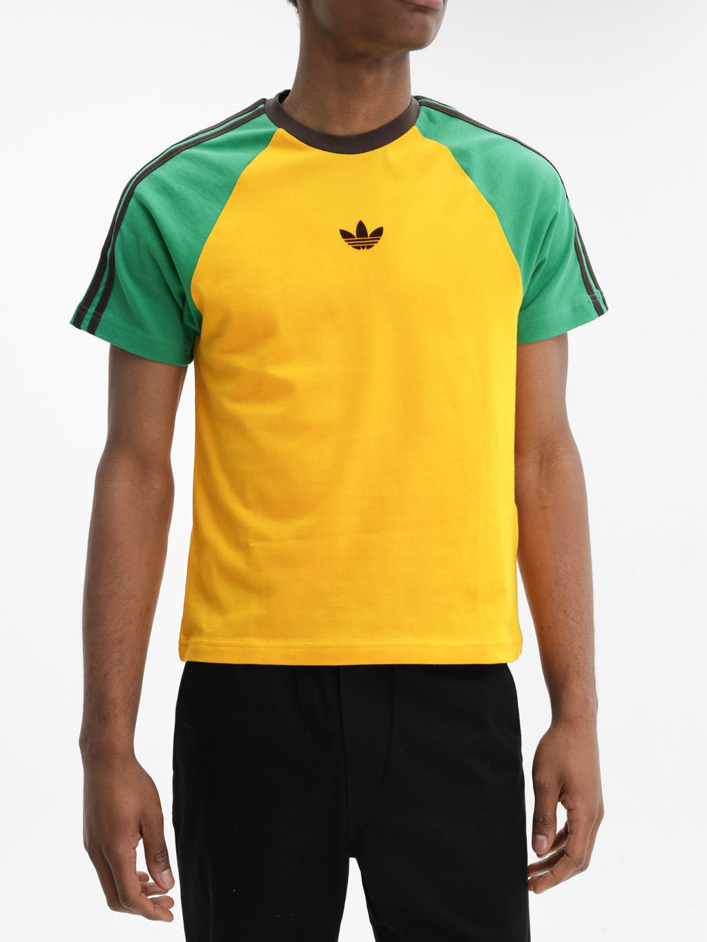 Adidas T-Shirt X Wales Bonner Green-Yellow