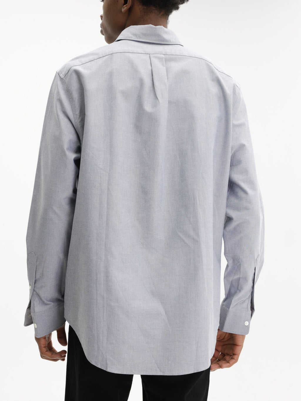 Maison Kitsune Shirt Contour Fox Head Skate Navy