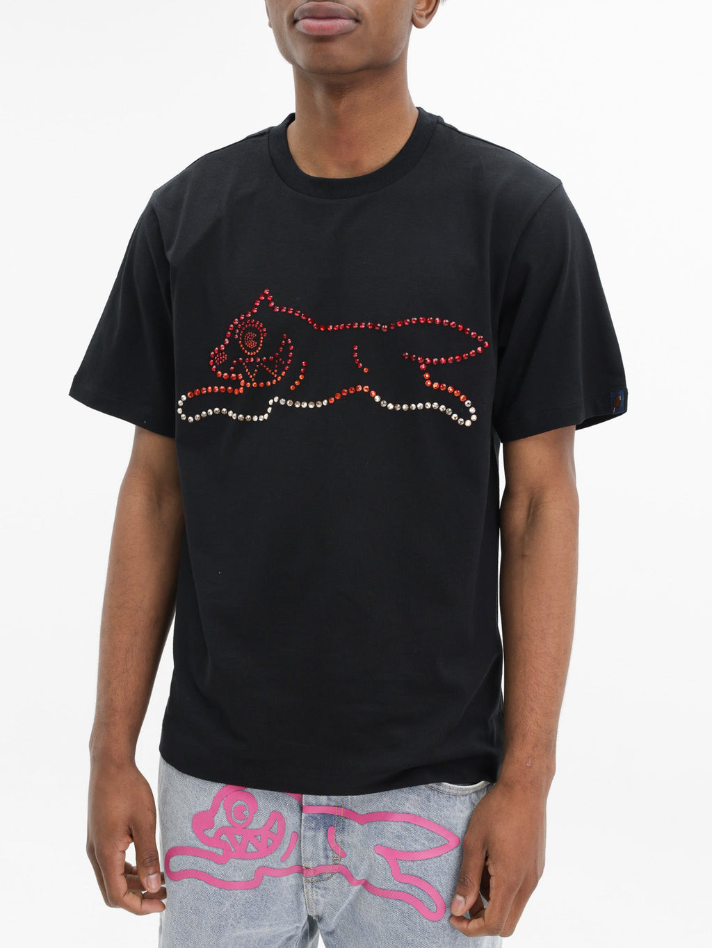 Ice-cream T-Shirt Crystal Dog Black