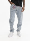 Ice-cream Pants Red Running Dog Light Wash