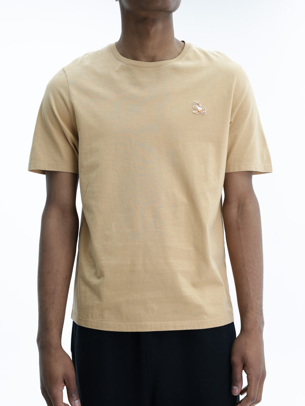 Maison Kitsune T-Shirt Chillax Fox Patch Chamomile