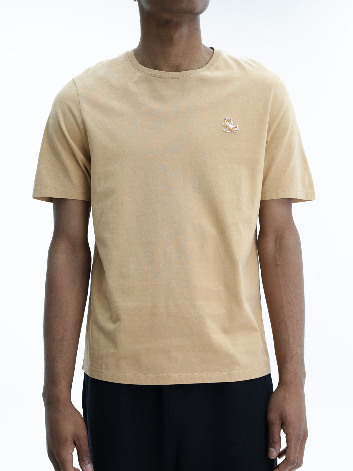 Maison Kitsune T-Shirt Chillax Fox Patch Chamomile