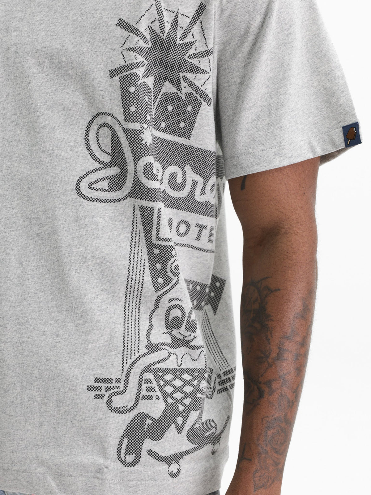 Ice-cream T-Shirt Road Trip Grey