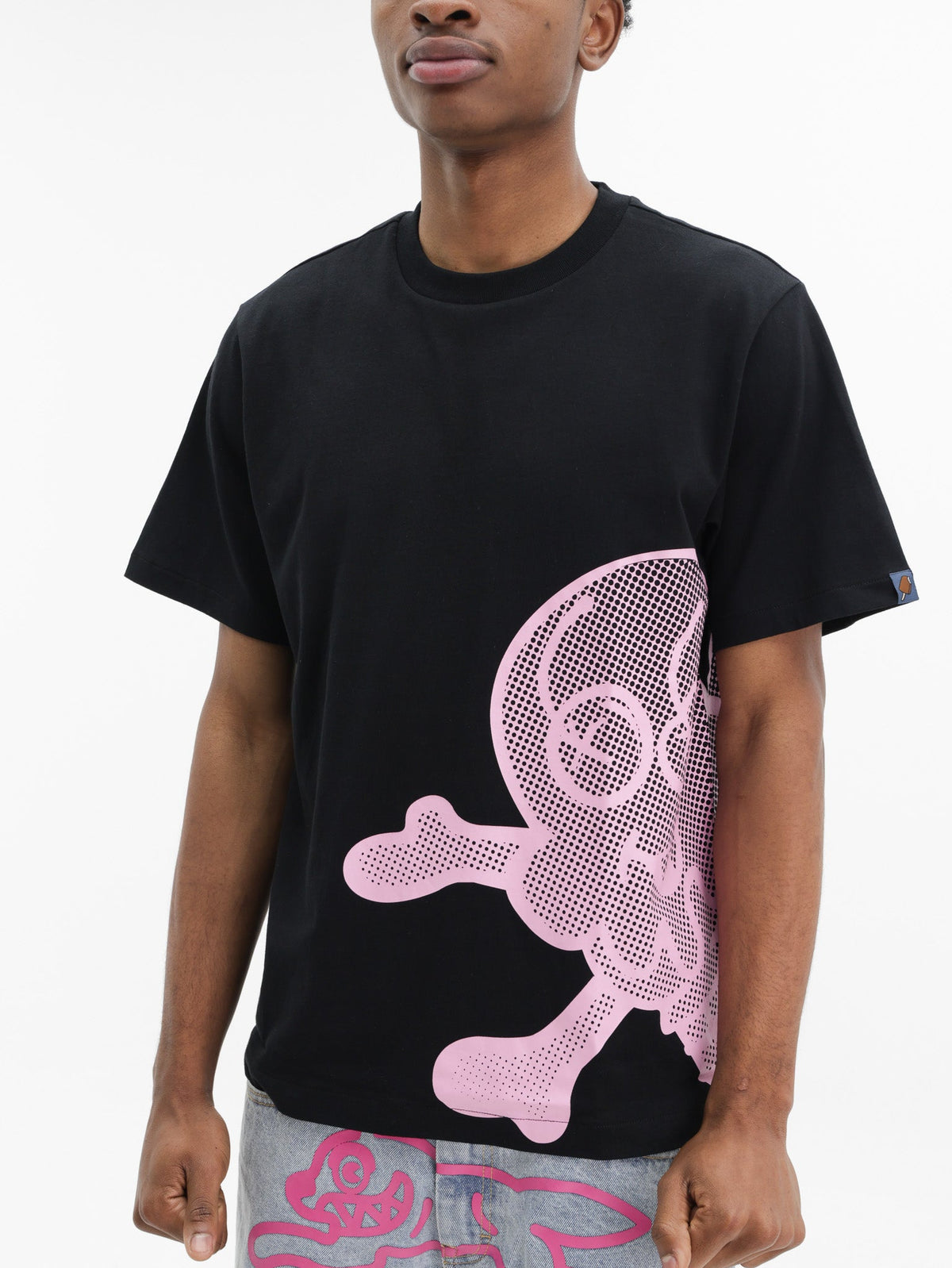 Ice-cream T-Shirt Pink Mesh Ic Logo Black