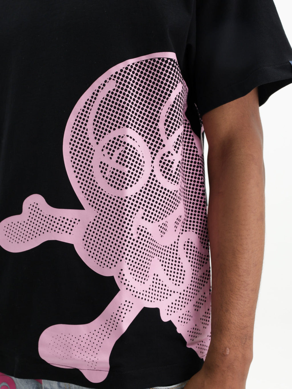 Ice-cream T-Shirt Pink Mesh Ic Logo Black