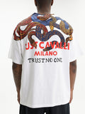 Just Cavalli T-Shirt Full Snake White