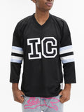 Ice-cream Shirt Checkered Collar Ss Black/white