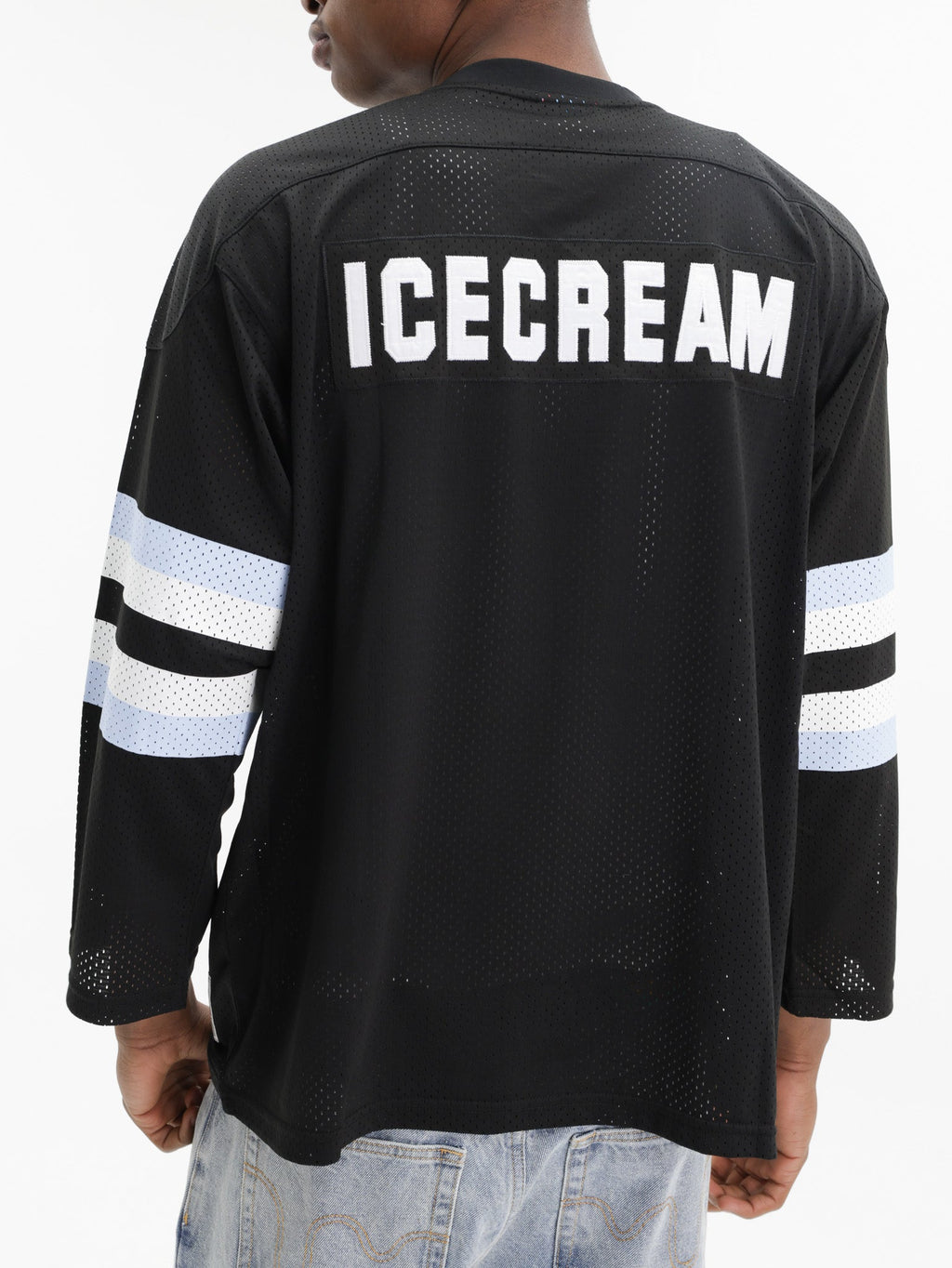 Ice-cream Shirt Checkered Collar Ss Black/white