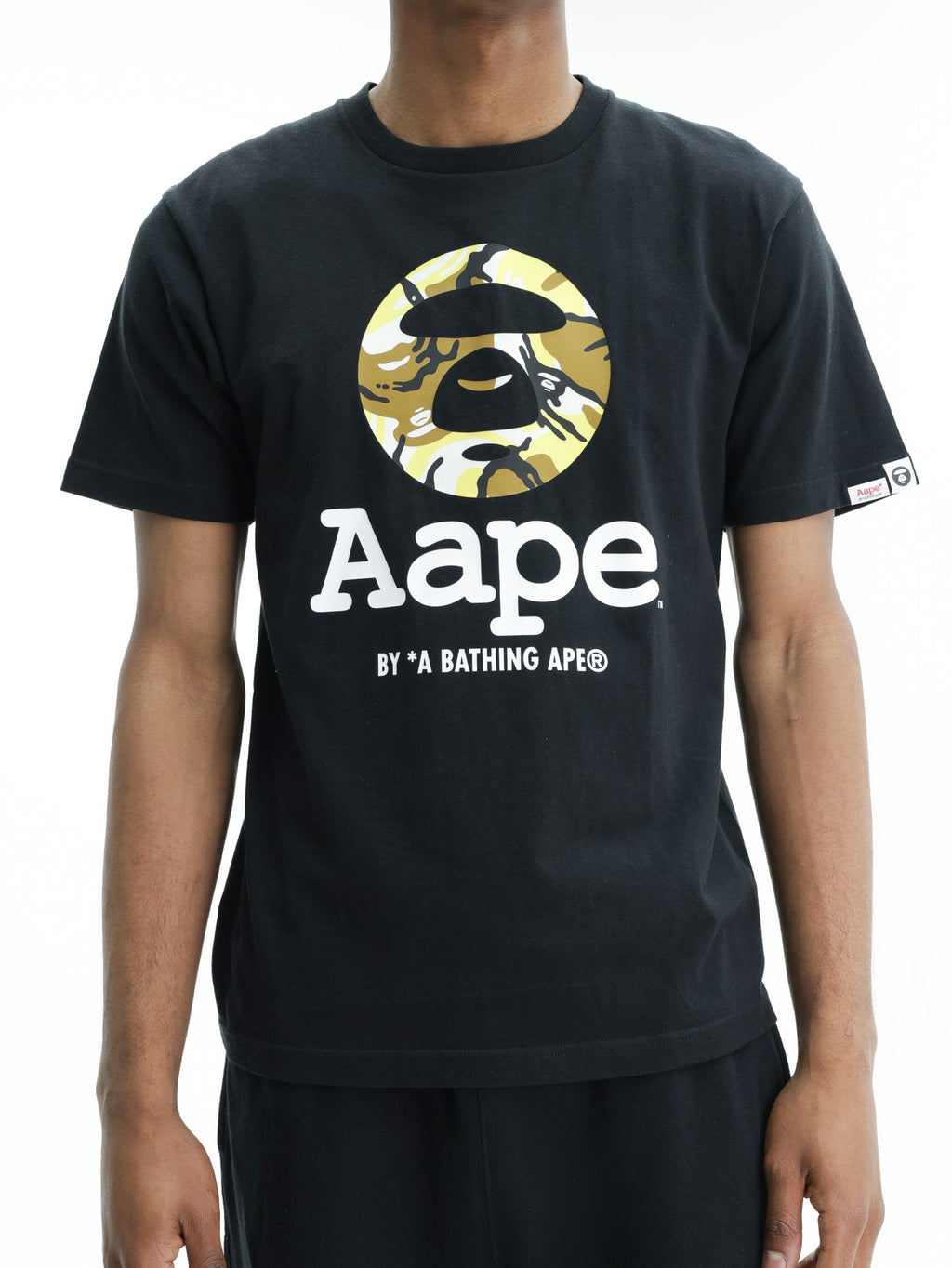 Aape T-Shirt Bold Centre Logo Black