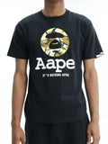 Aape T-Shirt Bold Centre Logo Black