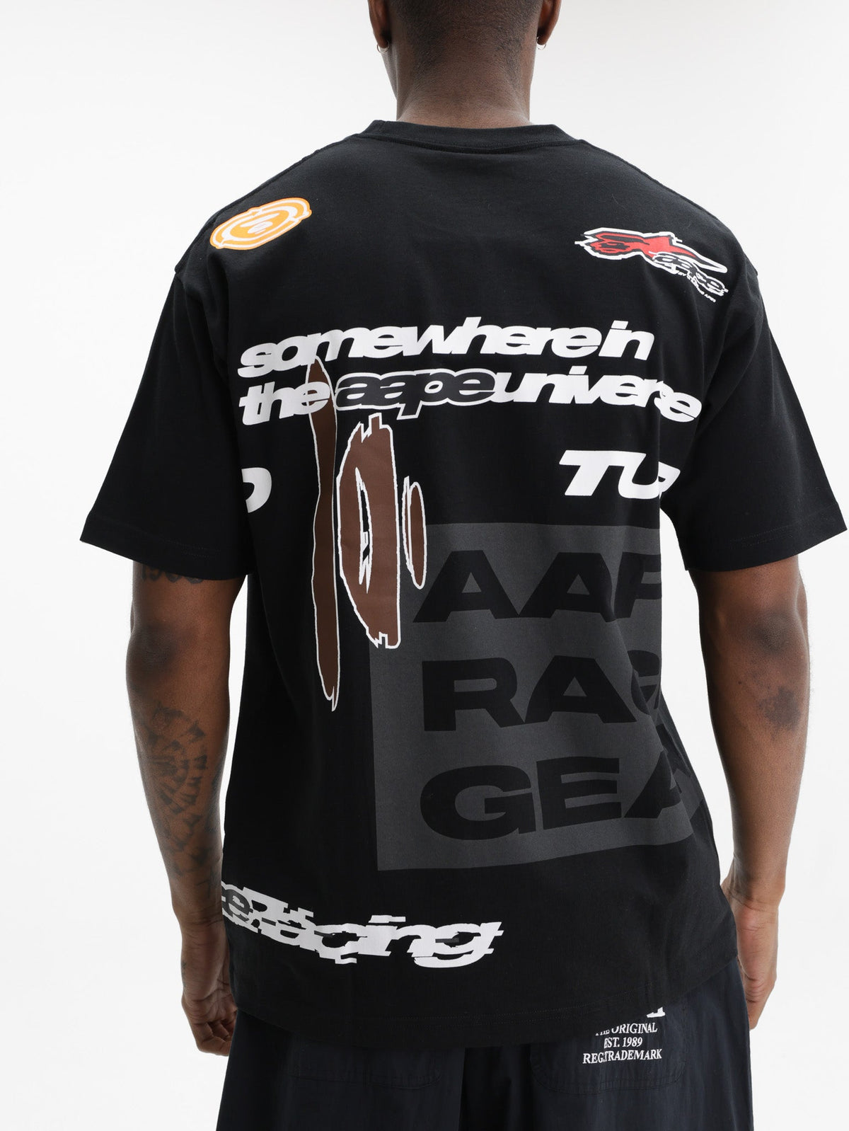 Aape T-Shirt Oval Logo Black